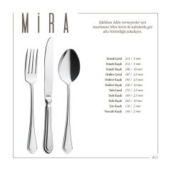 Lugga Mira Model Yemek Çatalı 12 Adet