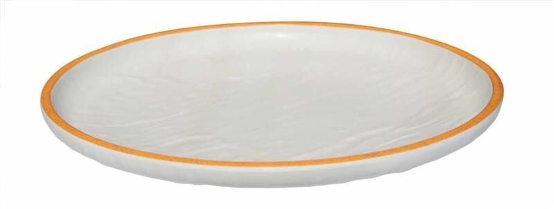 Globy Açık Büfe Yuvarlak Servis Sunum Tabağı Orange 30,5x30,5x4 cm