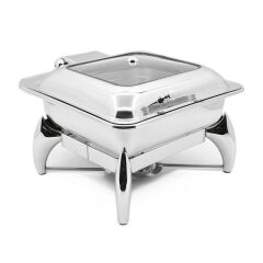 Biradlı GRV-4023 Ekonomik Kare Chafing Dish, GN 2/3)