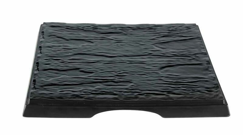 Globy Açık Büfe Sunum Tabak Siyah 36,7x63,7x2,9 cm