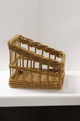 Globy Rattan Dokuma Açıkbüfe Ekmek Sepeti, Ekmeklik 35x35 cm