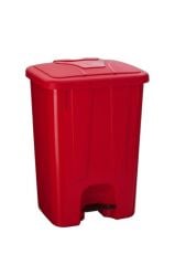 Şenyayla 4260 Köşeli Pedallı Çöp Kovası 65 LT - Kırmızı