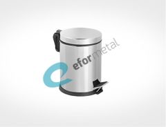 Efor Metal 304 Kalite Pedallı Çöp Kovası 5 Litre