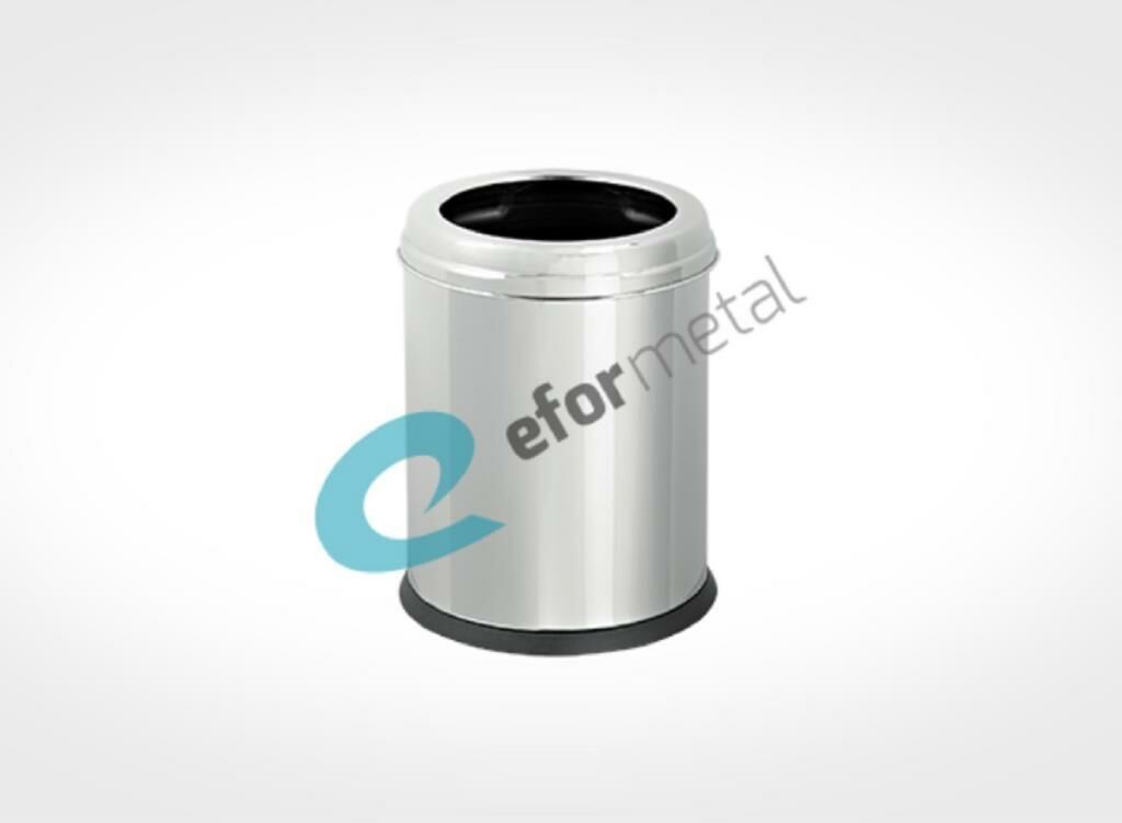 Efor Metal 304 Kalite Çemberli Çöp Kovası 5 Litre