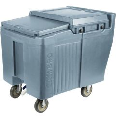 Cambro ICS125L401 Sürgü Kapaklı Buz Taşıma Arabası Kısa 57 Kg.