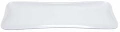Globy Açık Büfe Melamin Sunum Tabağı Beyaz 53x19x2,6 cm