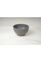 Globy Melamin Açık Büfe Granit Görünümlü Kase Açık Gri 17.5x17.5x10 cm