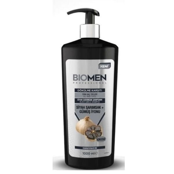 Biomen Professional Dökülme Karşıtı Siyah Sarımsak Ve Gümüş İyonu Şampuan