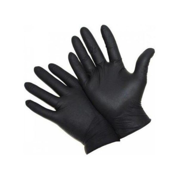 Has-Pet Siyah Pudrasız Nitril Muayene Eldiveni Medium 100 Lü 2 Paket