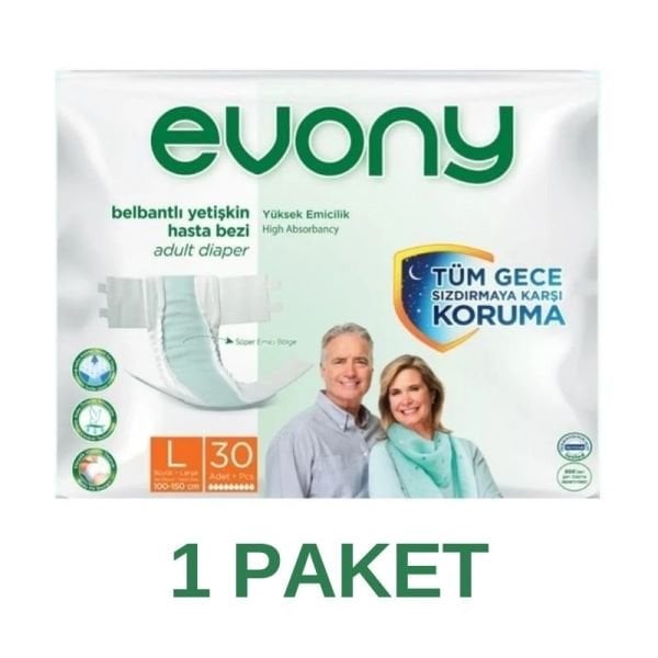 Evony Belbantlı Yetişkin Hasta Bezi L 30 Lu