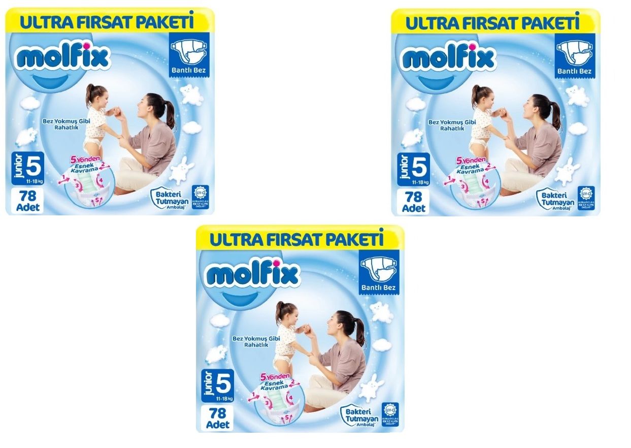 MOLFİX ULTRA FIRSAT PAKETİ 5 (234 ADET)   3 PAKET