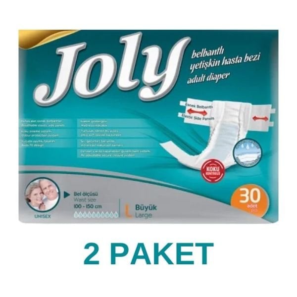 Joly Belbantlı Yetişkin Hasta Bezi L 30 Lu 2 Paket