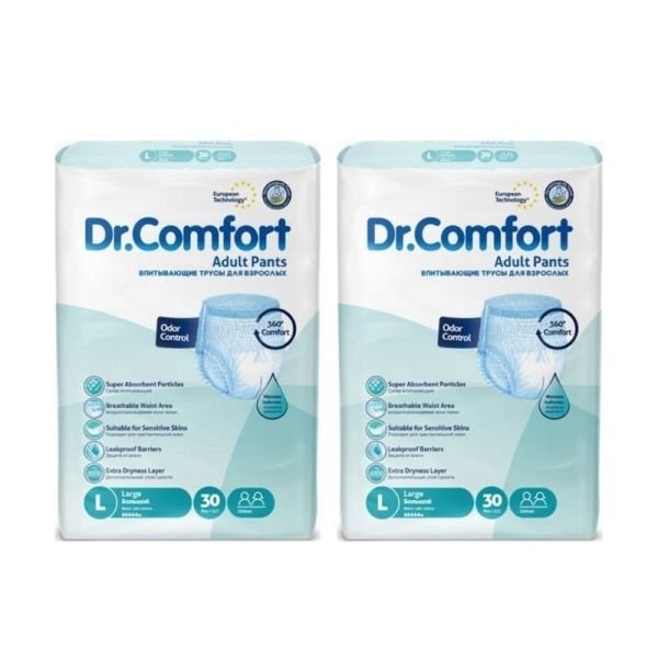 Dr.Comfort Emici Külot Yetişkin Hasta Bezi L 30 Lu 2 Paket