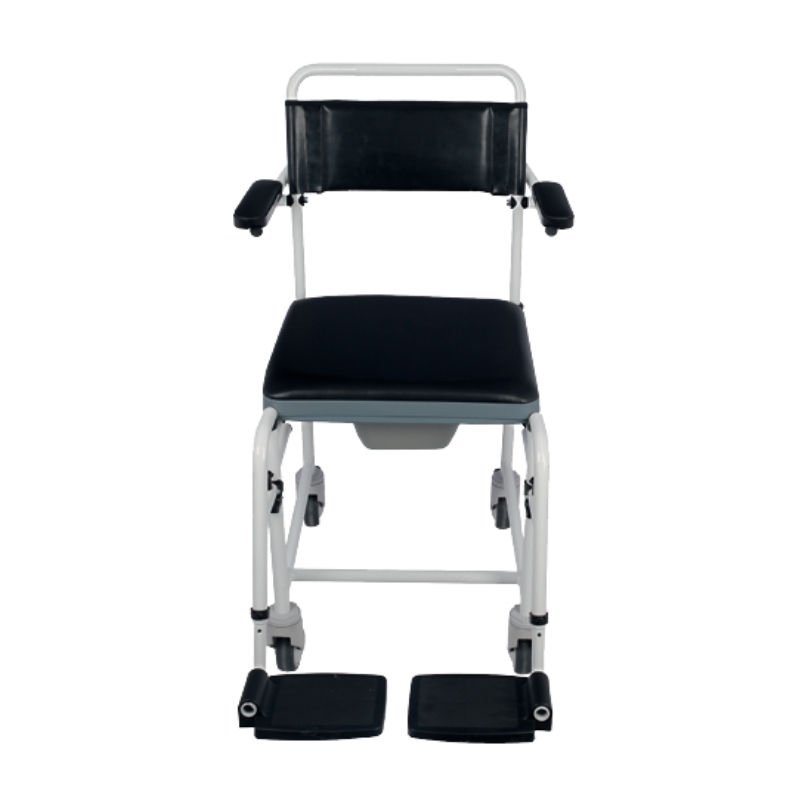 Pirmax PM220A Bathroom Wheelchair with Aluminum Toilet Seat