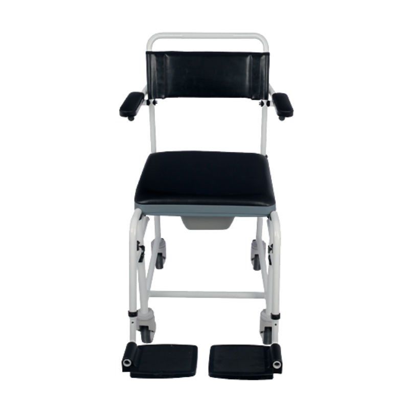Pirmax PM220PA Bathroom Wheelchair with Aluminum Toilet Seat