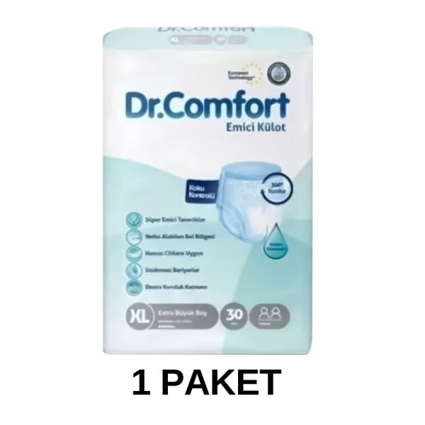 Dr.Comfort Emici Külot Yetişkin Hasta Bezi XL 30 Lu