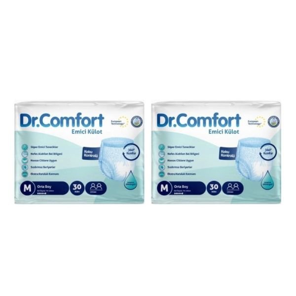 Dr.Comfort Emici Külot Yetişkin Hasta Bezi  M 30 Lu 2 Paket