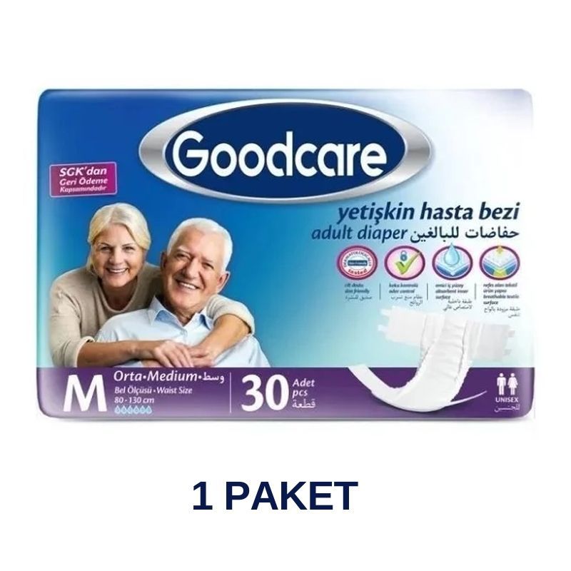 Goodcare Belbantlı Yetişkin Hasta Bezi M 30 Lu