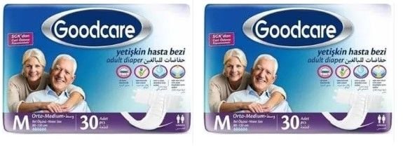 Goodcare Belbantlı Yetişkin Hasta Bezi M 30 Lu 2 Paket