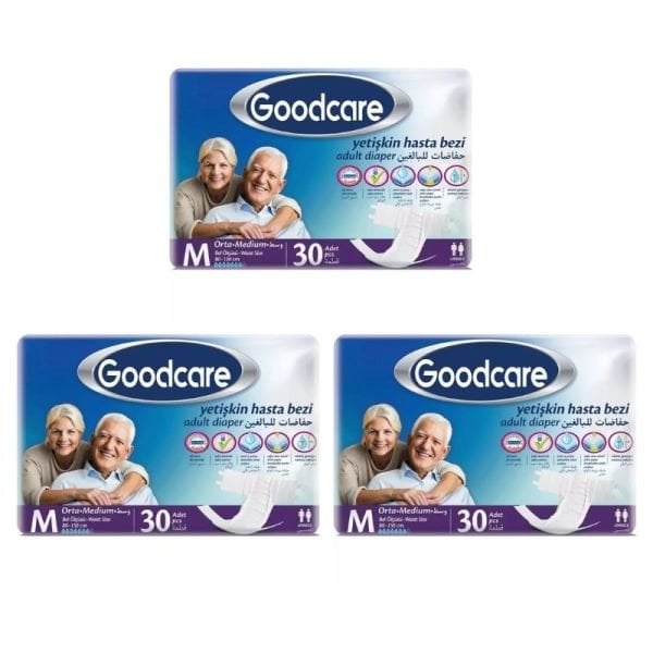 Goodcare Belbantlı Yetişkin Hasta Bezi M 30 Lu 3 Paket