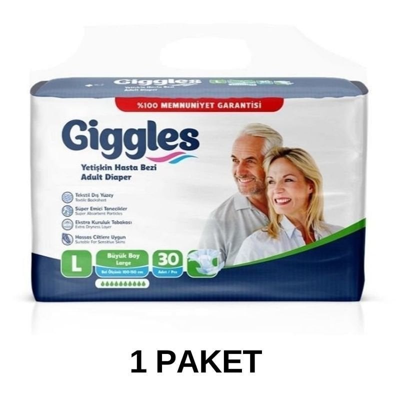 Giggles Belbantlı Yetişkin Hasta Bezi L 30 Lu