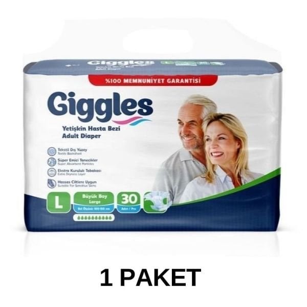 Giggles Belbantlı Yetişkin Hasta Bezi L 30 Lu