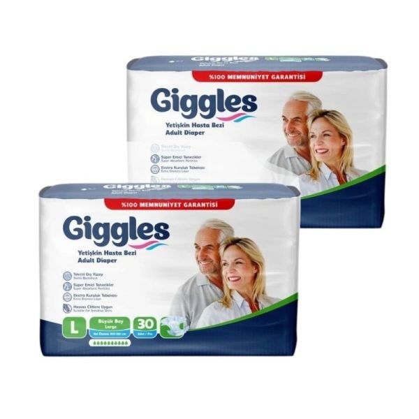 Giggles Belbantlı Yetişkin Hasta Bezi L 30 Lu 2 Paket
