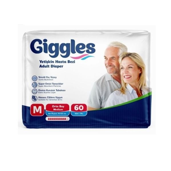 Giggles Belbantlı Yetişkin Hasta Bezi M 30 Lu 2 Paket