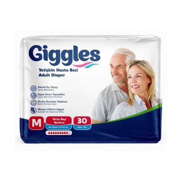 Giggles Belbantlı Yetişkin Hasta Bezi M 30 Lu
