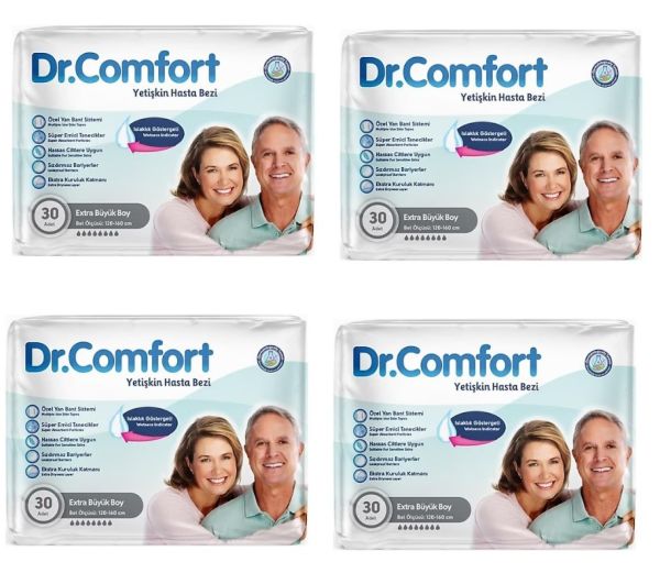 Dr.Comfort Belbantlı Yetişkin Hasta Bezi XL 30 Lu 4 Paket