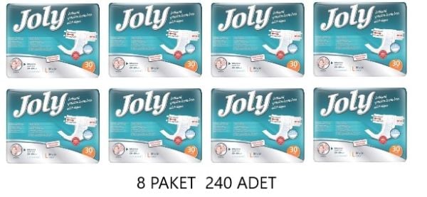 Joly Belbantlı Yetişkin Hasta Bezi XL 30 Lu 8 Paket
