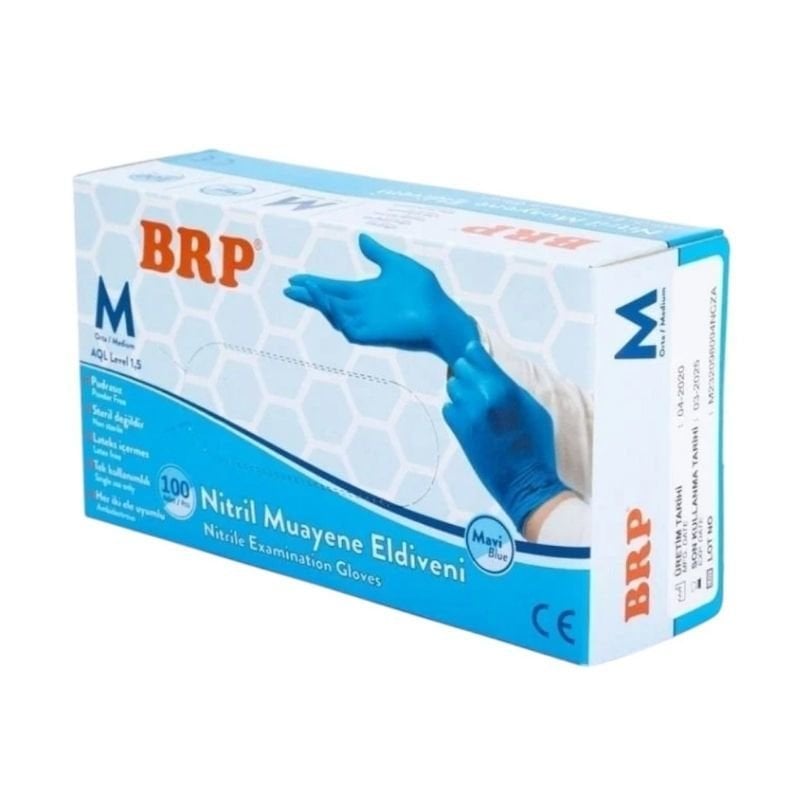BRP Nitrile Examination Gloves 20 Boxes 2000 Pieces Medium