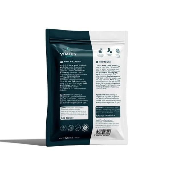 Lipatch VITALITY Life Style Zindelik ve Denge Bandı 25 Adet