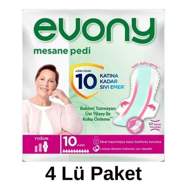 Evony Mesane Pedi Yoğun 4 Lü Paket 40 Adet