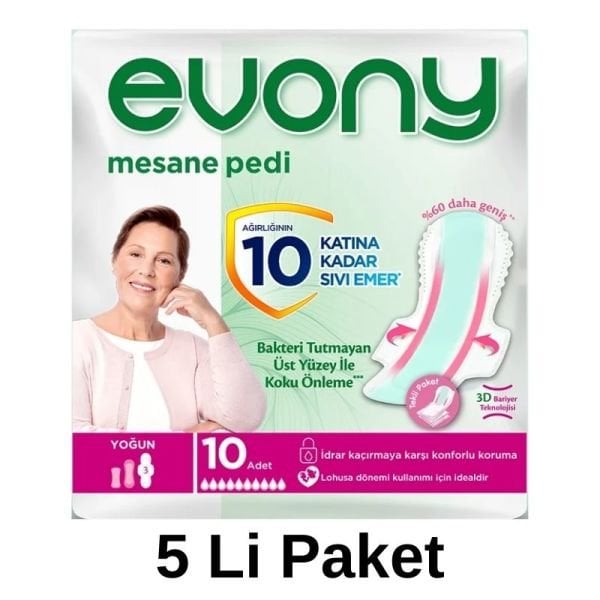 Evony Mesane Pedi Yoğun 5 Li Paket 50 Adet