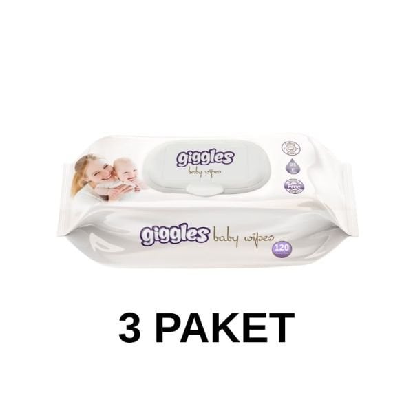 Gigglses Bebek Islak Mendili 120’li 3 Paket