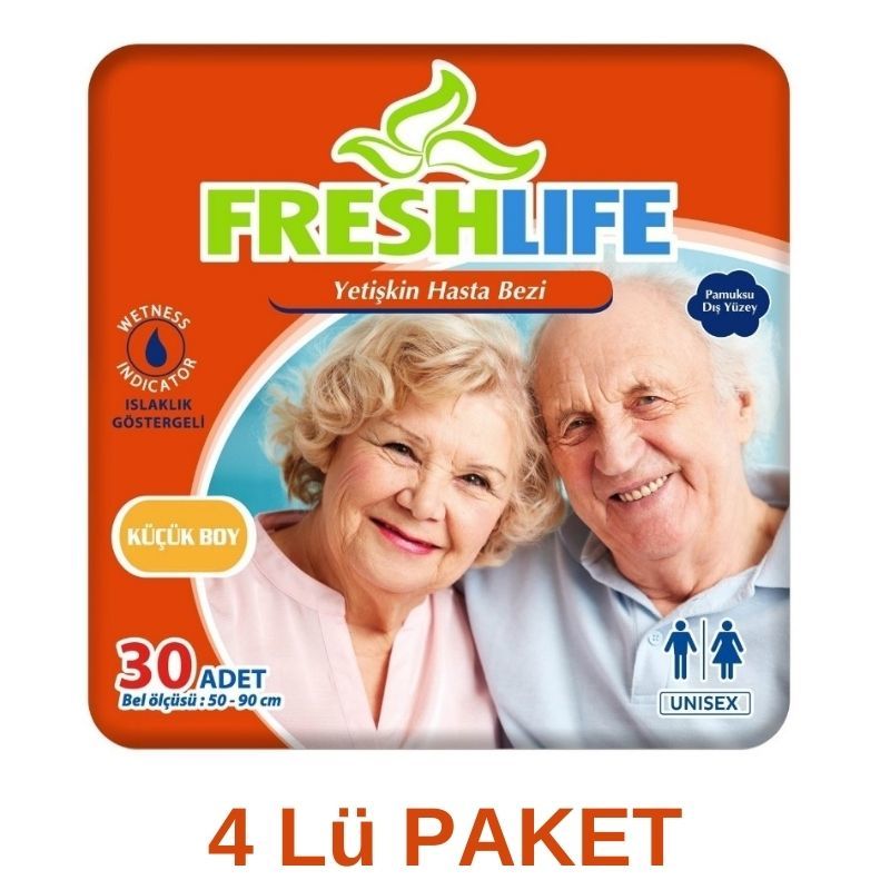 Freshlife Belbantlı Yetişkin Hasta Bezi S 30 Lu 4 Paket