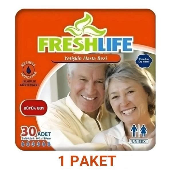 Freshlife Belbantlı Yetişkin Hasta Bezi L 30 Lu
