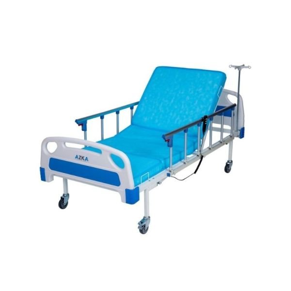 Azka DE03 Dual Motorized Economical Hospital Bed with Aluminum Railings