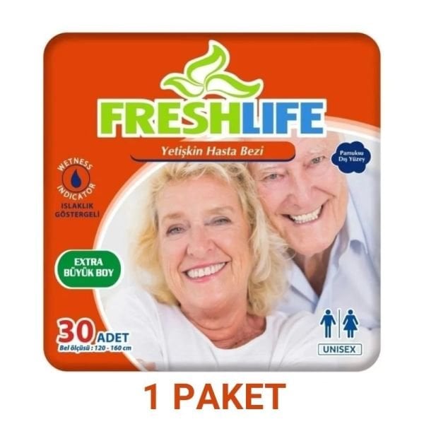 Freshlife Belbantlı Yetişkin Hasta Bezi XL 30 Lu