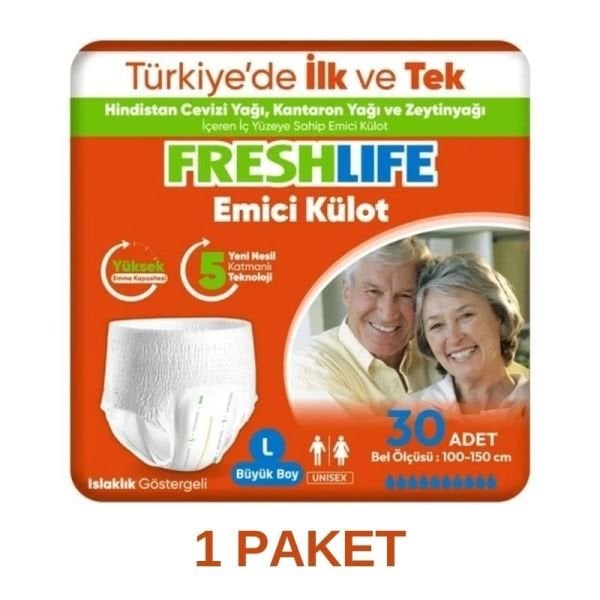 Freshlife Emici Külot Yetişkin Hasta Bezi L 30 Lu