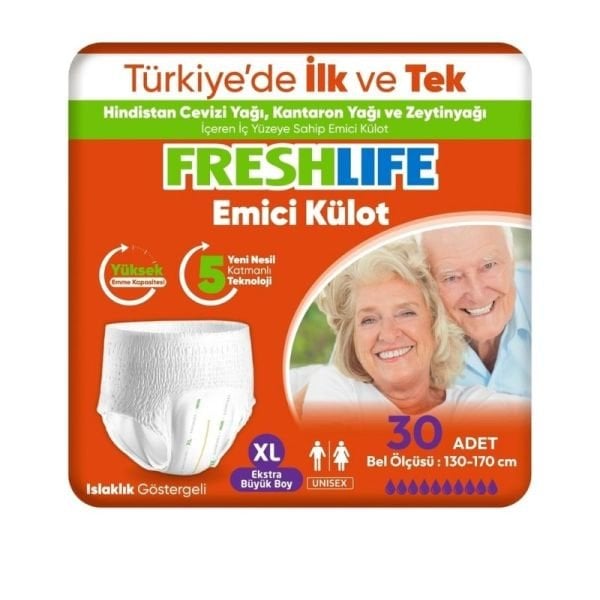 Freshlife Emici Külot Yetişkin Hasta Bezi XL 30 Lu