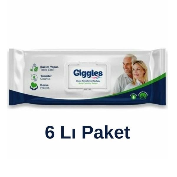 Giggles Vücut Ve Perine Temizleme Havlusu 50 Li 6 Paket