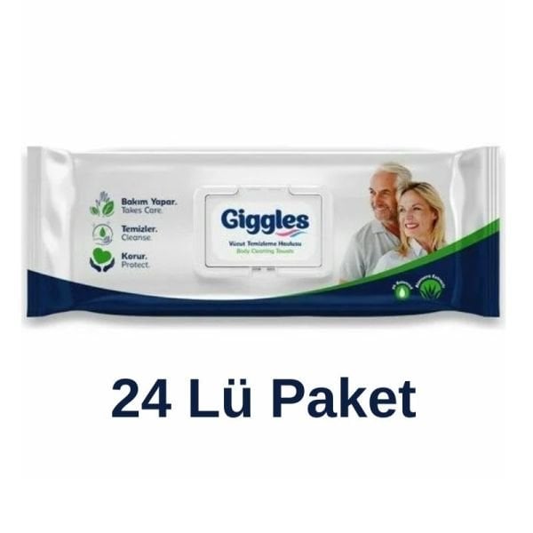 Giggles Vücut Ve Perine Temizleme Havlusu 50 Li 24 Paket
