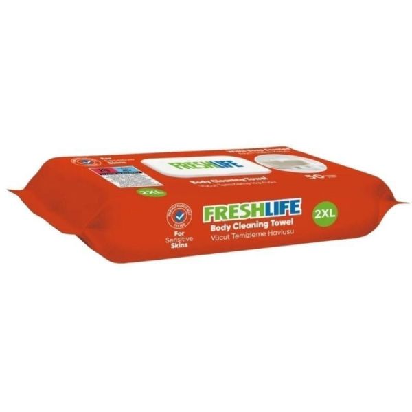 Freshlife Vücut Ve Perine Temizleme Havlusu 50 Li 6 Paket