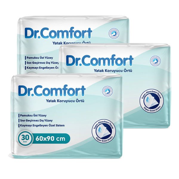 Dr Comfort Yatak Koruyucu Alez Örtü 60x90 Cm 3 Paket 90 Adet
