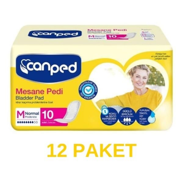 Canped Mesane Pedi Yoğun L 6 Paket 120 Adet