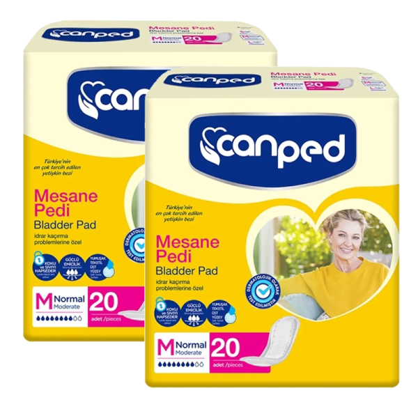 Canped Bladder Pad Normal M 2 Pack 40 Pieces