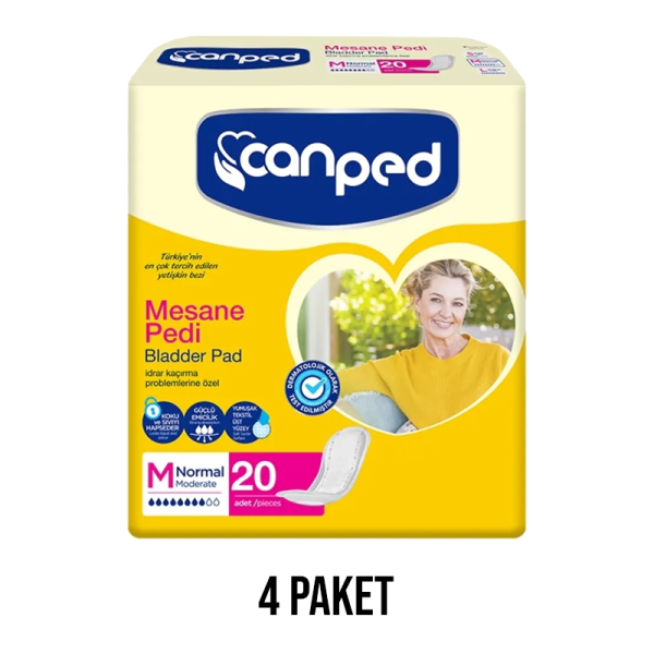 Canped Mesane Pedi Normal M 4 Paket 80 Adet