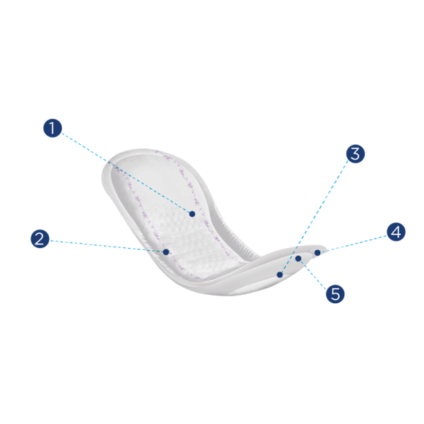 Canped Bladder Pad Normal M 4 Pack 80 Pieces